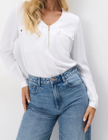 Bluza Mohito, alb Alb