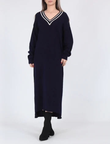 Rochie lunga Pieces, bleumarin