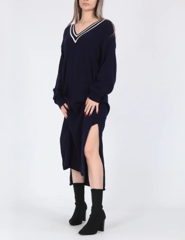 Rochie lunga Pieces, bleumarin