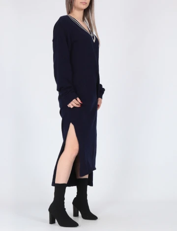 Rochie lunga Pieces, bleumarin
