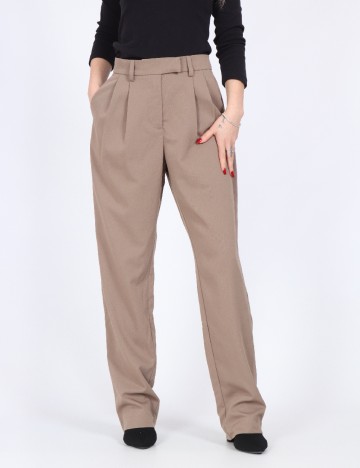 Pantaloni Pieces, maro