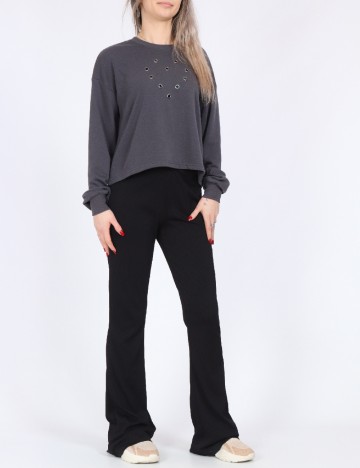 Top Vero Moda, gri inchis