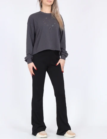 Top Vero Moda, gri inchis