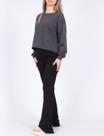 Top Vero Moda, gri inchis