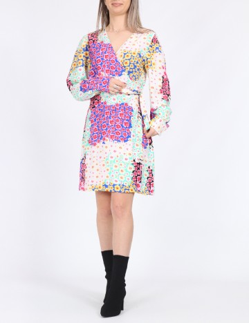 
						Rochie scurta Pieces, floral print