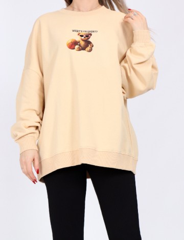 
						Bluza Oversize Only, crem