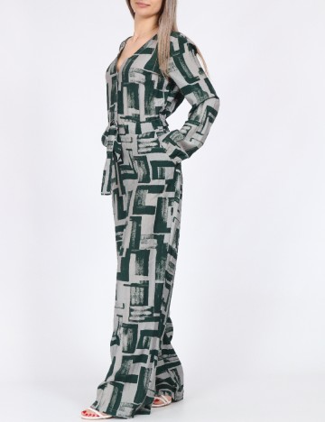 Salopeta Vero Moda, verde/gri