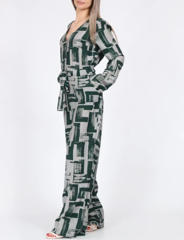Salopeta Vero Moda, verde/gri