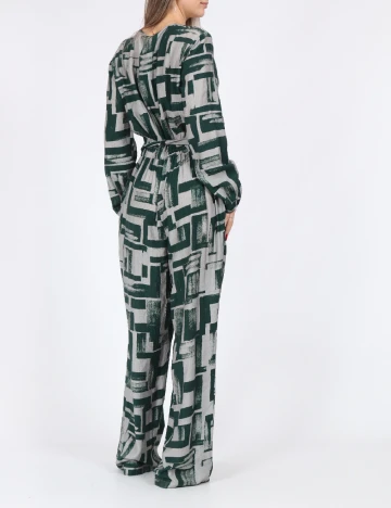 Salopeta Vero Moda, verde/gri