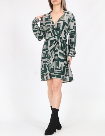 
						Rochie scurta Vero Moda, verde/gri