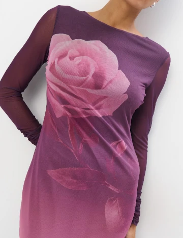 Rochie medie Mohito, mov