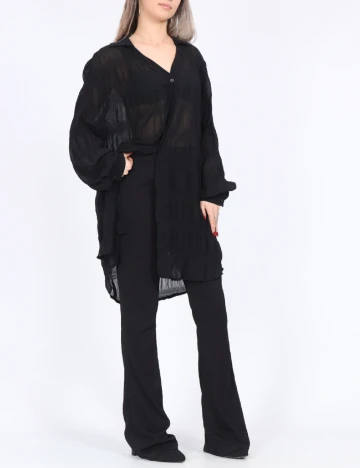 Camasa Oversize SHEIN, negru
