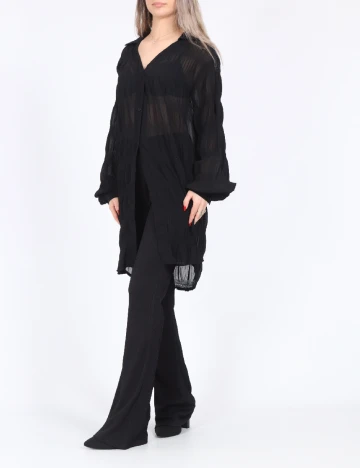 Camasa Oversize SHEIN, negru