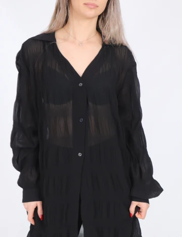Camasa Oversize SHEIN, negru