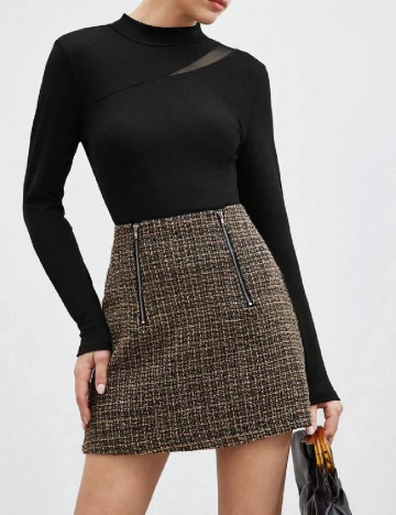 Fusta SHEIN, negru
