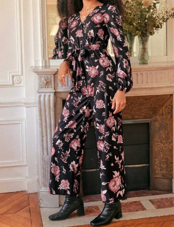 
						Salopeta SHEIN, floral print