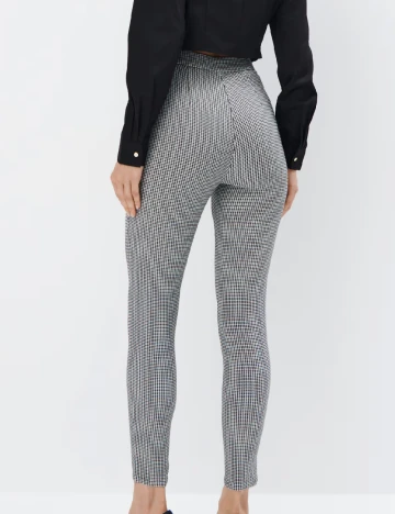 Pantaloni Mohito, alb/negru