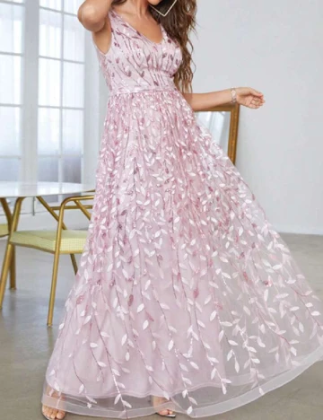 Rochie lunga SHEIN, roz Roz
