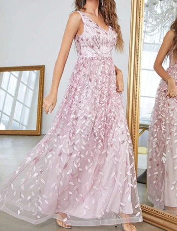 Rochie lunga SHEIN, roz Roz