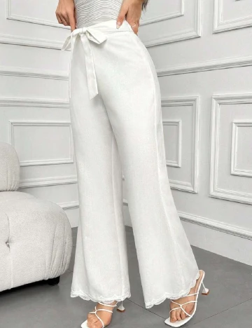 Pantaloni SHEIN, alb Alb