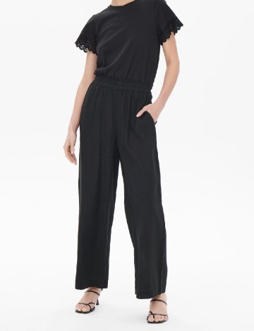 
						Pantaloni Only, negru