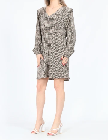 Rochie scurta Only, maro deschis