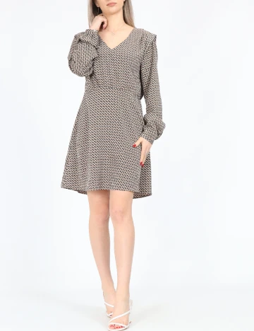 Rochie scurta Only, maro deschis