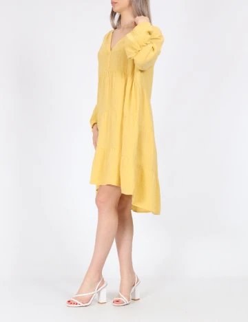 Rochie medie Only, galben