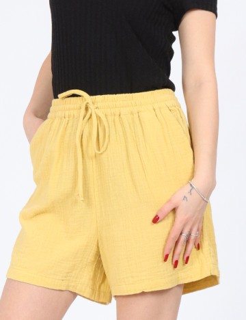 
						Pantaloni scurti Only, galben