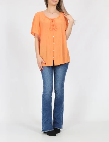 Camasa Vero Moda, portocaliu