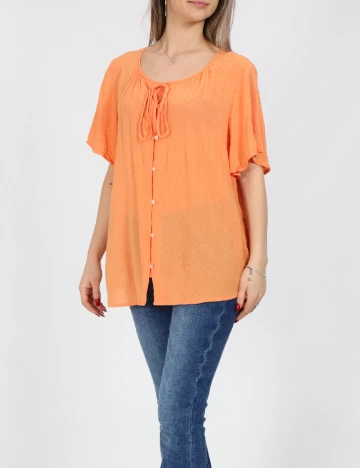 Camasa Vero Moda, portocaliu