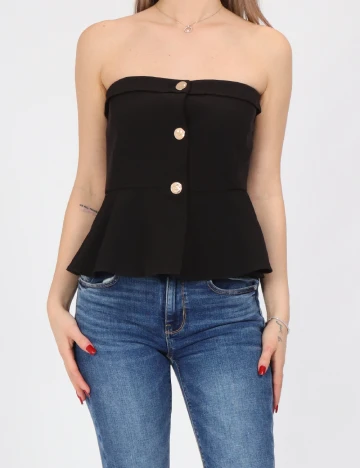 Top Vero Moda, negru