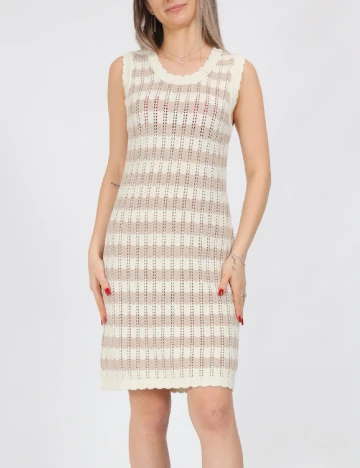 Rochie scurta Noisy May, crem