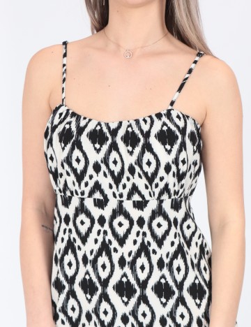 Rochie scurta Only, alb/negru