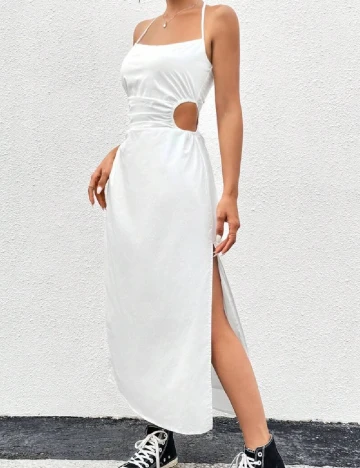 Rochie medie SHEIN, alb