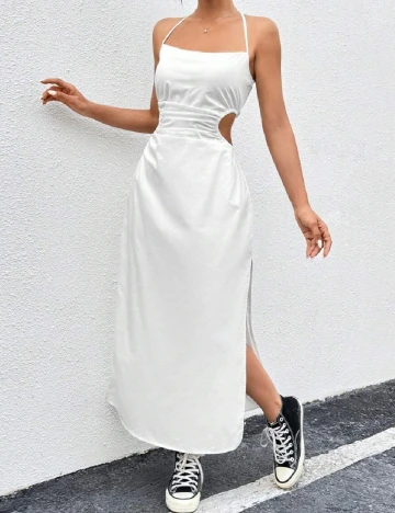 Rochie medie SHEIN, alb