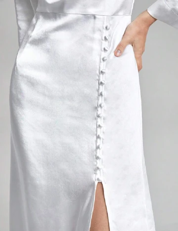 Rochie lunga SHEIN, alb