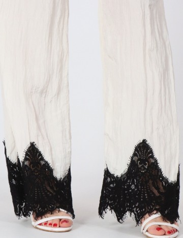 Pantaloni Vero Moda, ecru