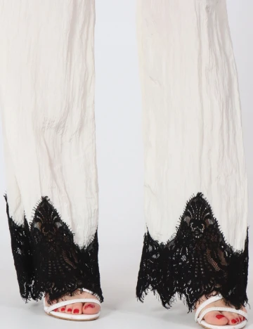 Pantaloni Vero Moda, ecru