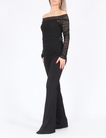 Bluza Pieces, negru Negru