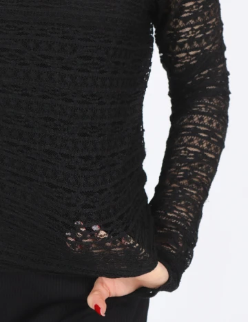 Bluza Pieces, negru Negru