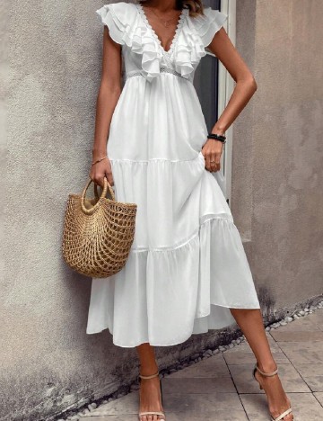 
						Rochie lunga SHEIN, alb