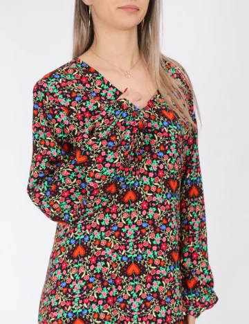 Rochie lunga Pieces, mix culori