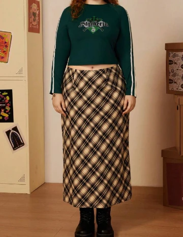 Bluza SHEIN CURVE, verde
