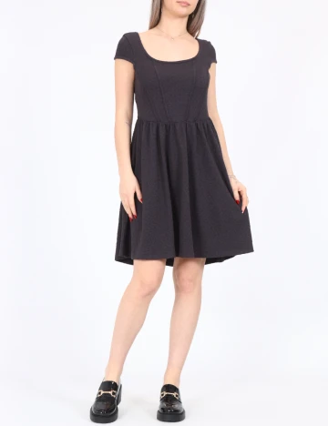 Rochie scurta Noisy May, gri inchis Gri