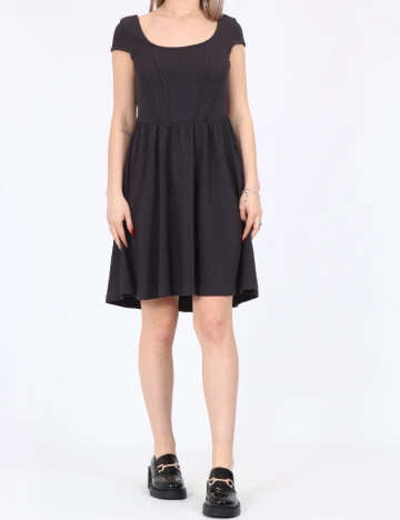 Rochie scurta Noisy May, gri inchis Gri