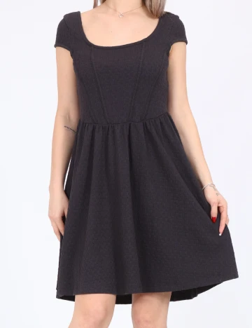 Rochie scurta Noisy May, gri inchis Gri
