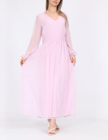Rochie lunga Vila, roz