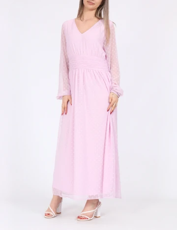 Rochie lunga Vila, roz