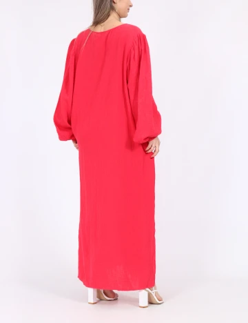 Rochie lunga Pieces, roz